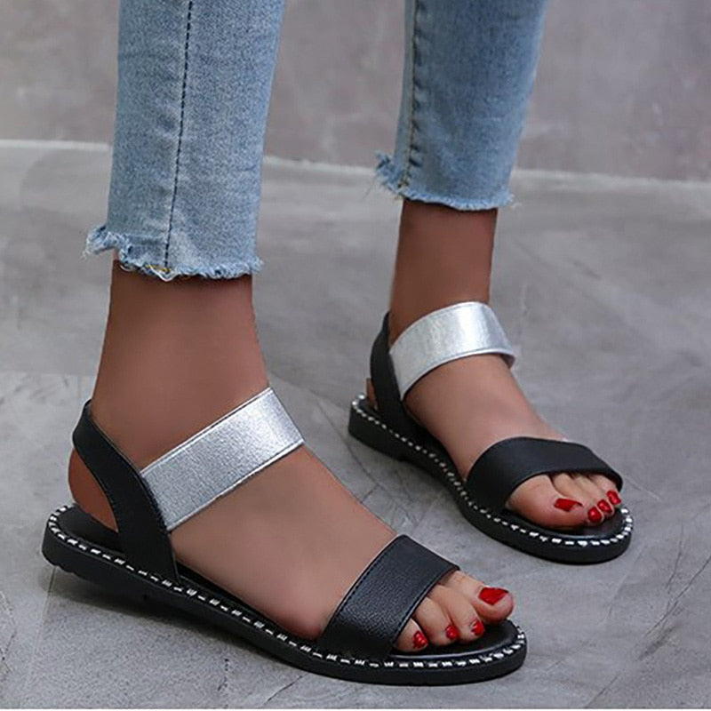 Summer Women Elastic Band Sandals