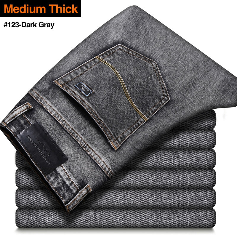 Men's Stretch Regular Fit Business Casual Jeans