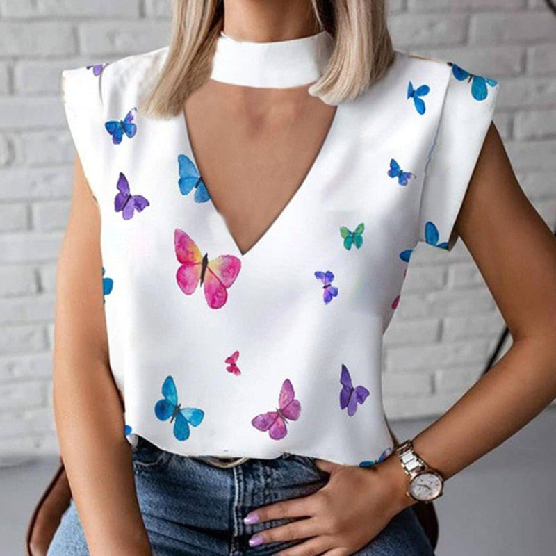 Aesthetic Prints Blouses for Women