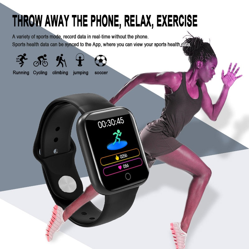 Unique Sport Smart Watch Heart Rate Blood Pressure Fitness Tracker Bracelet Men Women Smartwatch for Apple iPhone Android Phone