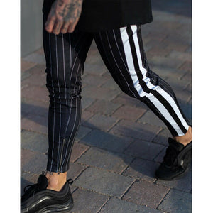 Fashionable Striped Pants - Men's Sweatpant Joggers