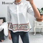 Load image into Gallery viewer, Classy Embroidery Shirt/Blouse for Women
