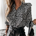 Load image into Gallery viewer, Elegant Ruffle Blouse - Women&#39;s Fashion Shirts
