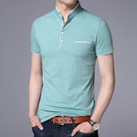 Load image into Gallery viewer, Men&#39;s Straight Collar Polo Short Sleeve T-Shirt
