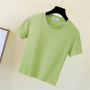 O-Neck Crop Top for Women