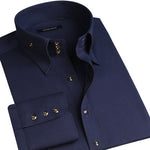 Load image into Gallery viewer, Luxury Diamond Buttons Long Sleeve Slim Fit High Collar Men&#39;s Shirts
