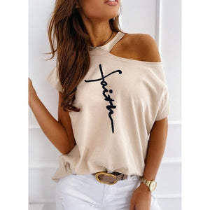 Sexy Off Shoulders Short-Sleeved T-shirt