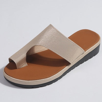 Simple & Classic Flat Sole Slip-on Sandals