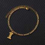 Load image into Gallery viewer, Gold Plated Initial Letter (A-Z) Anklets For Women
