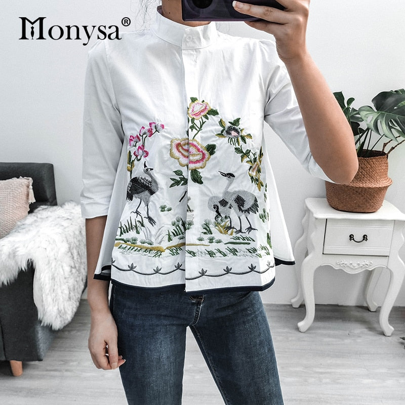 Classy Embroidery Shirt/Blouse for Women