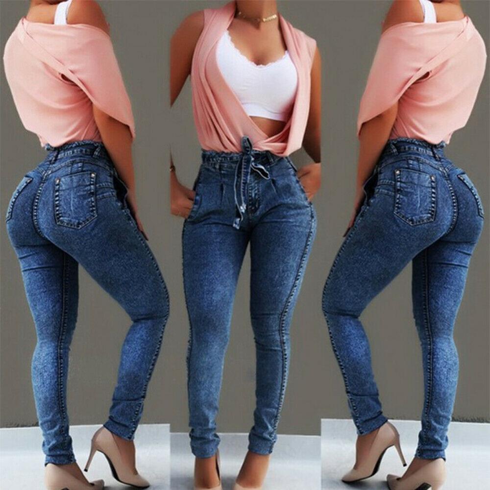 Ripped Denim Pants - Women's Shredded Jeans