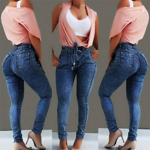 Ripped Denim Pants - Women's Shredded Jeans