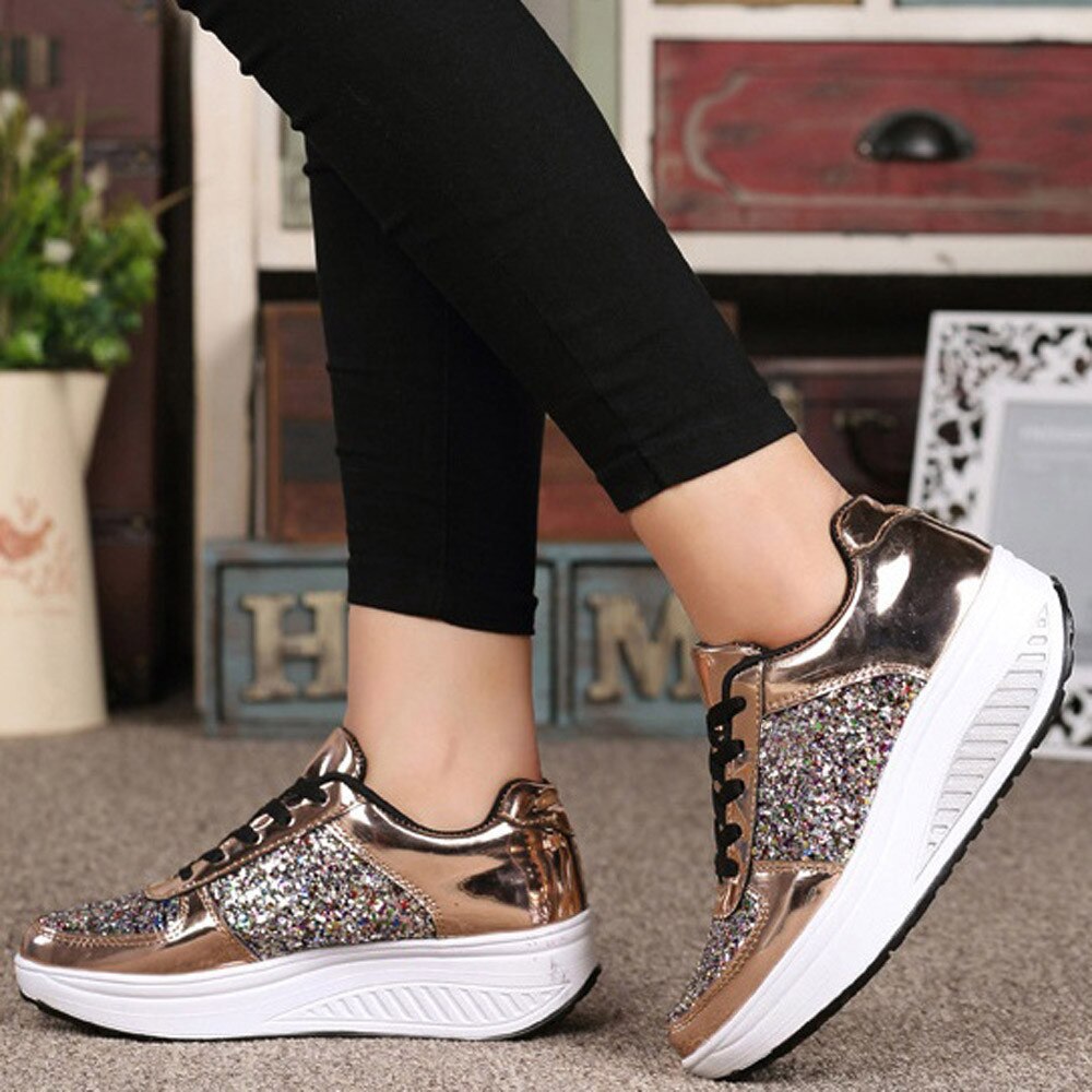 Classy Lady's Sequins Shake Sneakers/Trainers