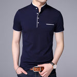 Load image into Gallery viewer, Men&#39;s Straight Collar Polo Short Sleeve T-Shirt
