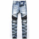 Load image into Gallery viewer, Biker Ripped Jeans - Men&#39;s Ripped Jeans
