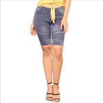 Load image into Gallery viewer, Women&#39;s Slim Fit Mid Length Jean Shorts
