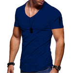 Load image into Gallery viewer, V-neck Fitness T-shirt - Men&#39;s Short Sleeve T-shirt
