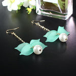 Load image into Gallery viewer, New Flower Women Earrings - Fashion Long Hanging Earrings
