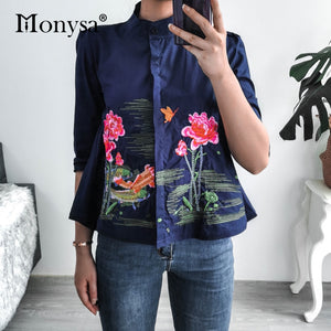 Classy Embroidery Shirt/Blouse for Women