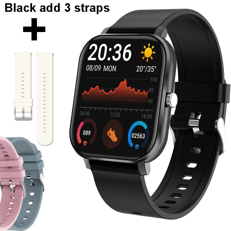 Elegant BT Smart Watch Men Women w/ Blood Pressure Heart Rate Monitor Fitness Tracker