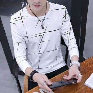 O-Neck Casual Long Sleeve Men's T-shirt