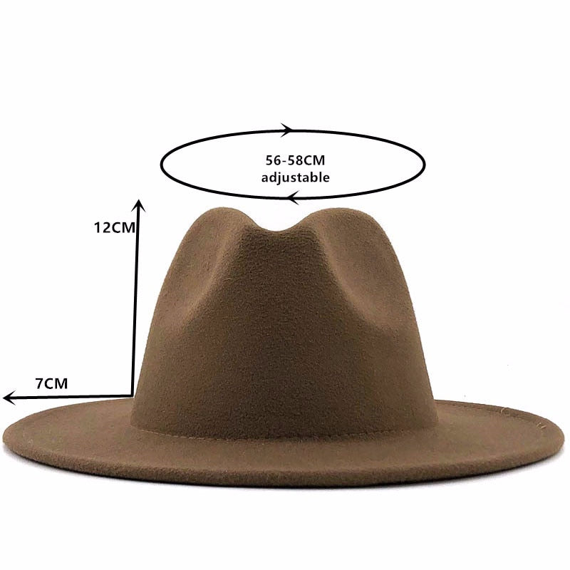 Leather Strap Fedora Hat - Gentlemen's Hat