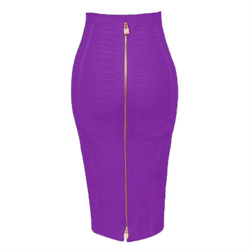 Zipper Formal Pencil Skirt for Women