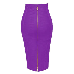 Zipper Formal Pencil Skirt for Women