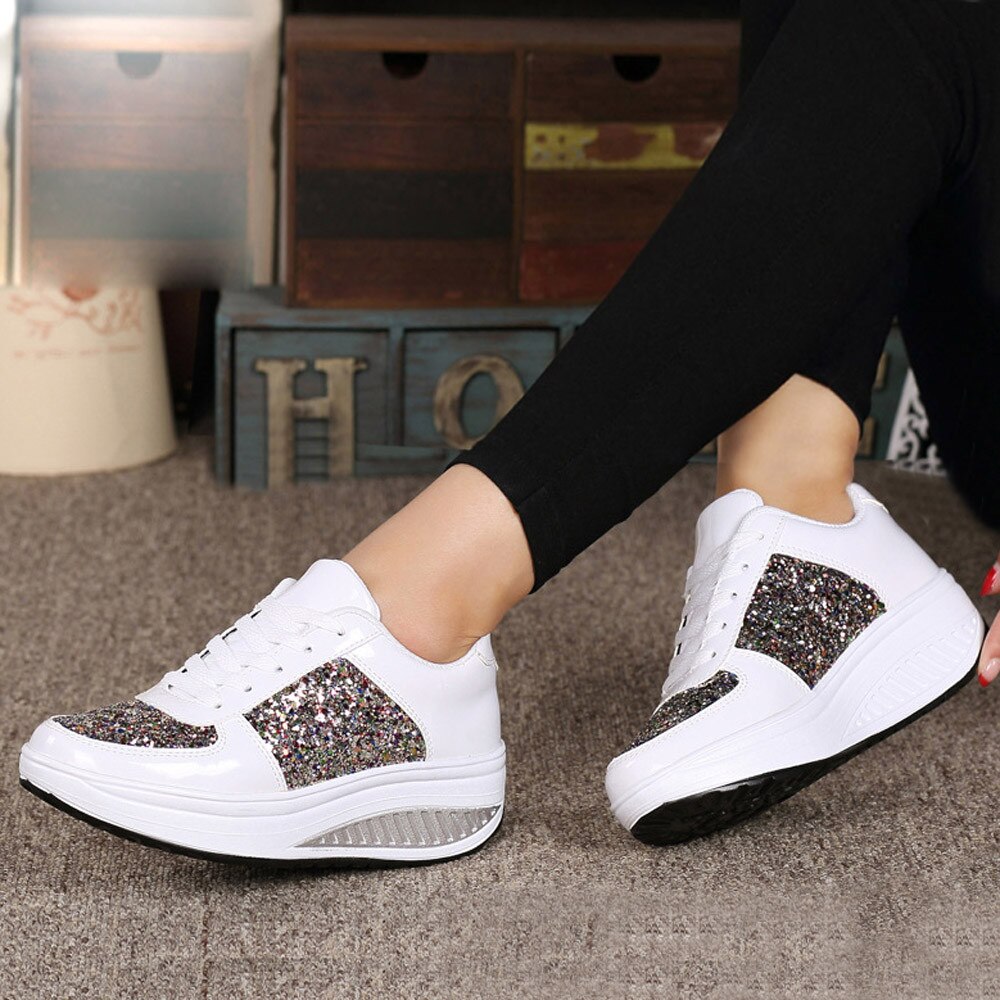 Classy Lady's Sequins Shake Sneakers/Trainers