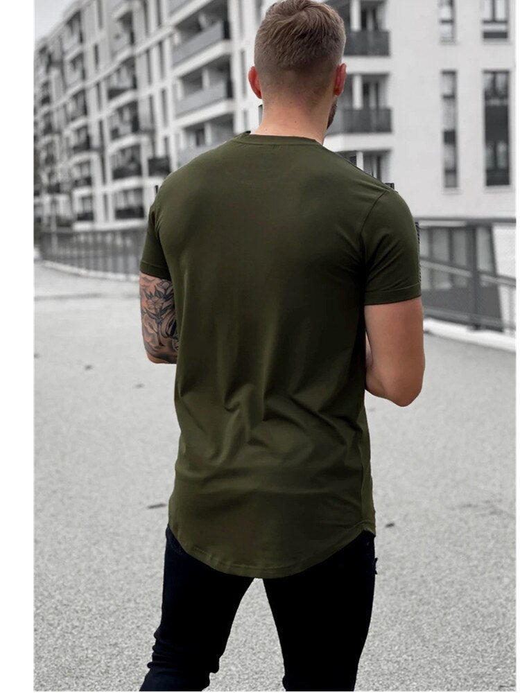 NEW Cotton Men's Casual T-shirt - Short Sleeved