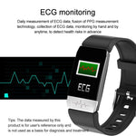 Load image into Gallery viewer, T1 Smart Watch FitBand Temperature Measure ECG Heart Rate Blood Pressure Monitor Weather Forecast Drinking
