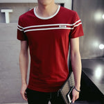 Load image into Gallery viewer, Casual Short Sleeve T-shirt - Men&#39;s Slim Fit Tees
