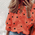 Load image into Gallery viewer, Elegant Ruffle Blouse - Women&#39;s Fashion Shirts
