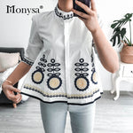 Load image into Gallery viewer, Classy Embroidery Shirt/Blouse for Women
