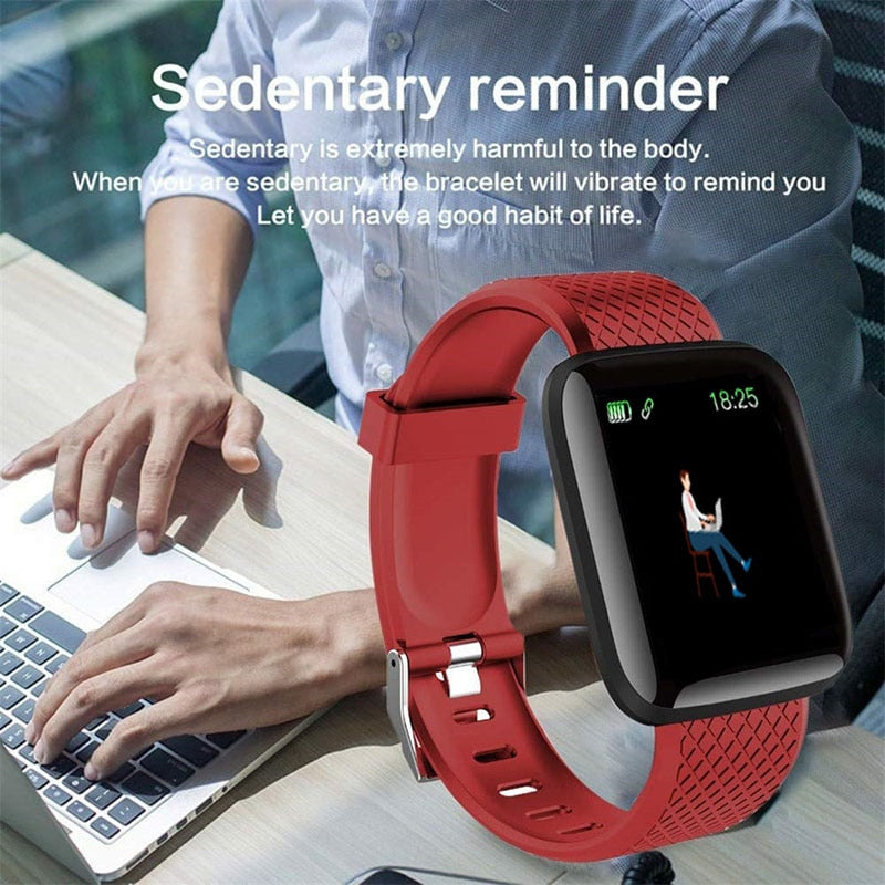 Silicone Strap Smart Watch with Smart Fitness Tracker