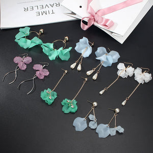 New Flower Women Earrings - Fashion Long Hanging Earrings