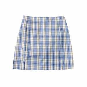 Chic Split Mini Skirt with Under Short - Women's Skirts