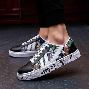 Designers' Vulcanized Colorful Sneakers - Men's Fashion