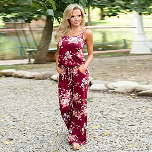 Summer Rompers - Women's Casual Long Pant Romper