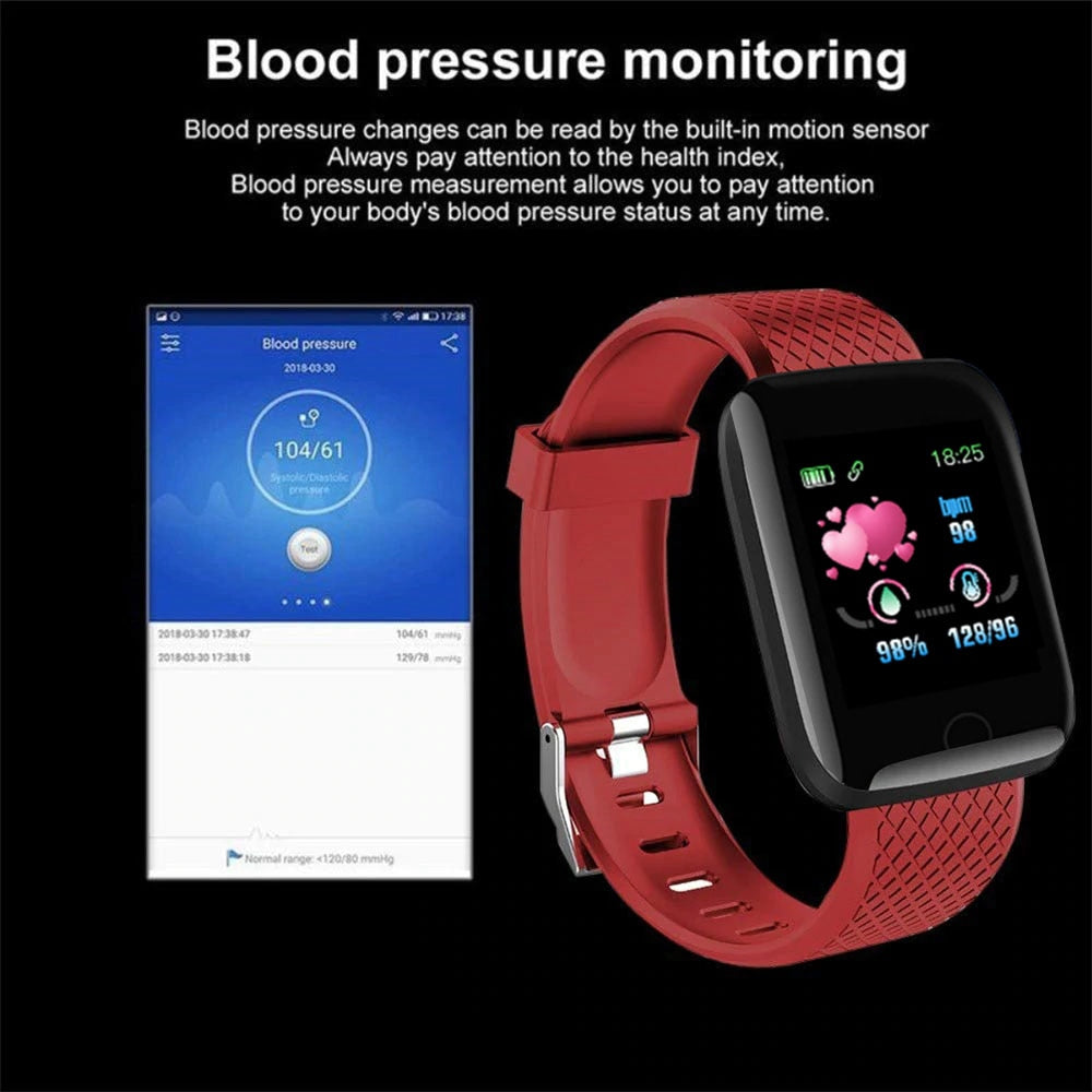 Heart Rate & Blood Oxygen Monitoring 116 Plus Smart Watch