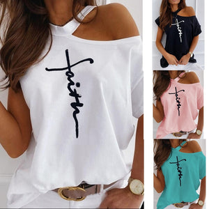 Sexy Off Shoulders Short-Sleeved T-shirt