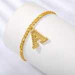 Load image into Gallery viewer, Gold Plated Initial Letter (A-Z) Anklets For Women
