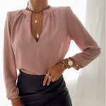 Load image into Gallery viewer, Elegant Ruffle Blouse - Women&#39;s Fashion Shirts
