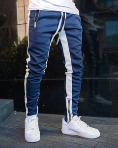 Men's Casual Joggers with Ankle Zipper