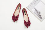 Load image into Gallery viewer, Bow Knot Suede Lady&#39;s Moccasins
