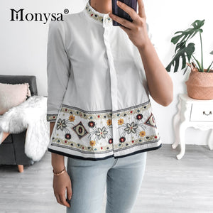 Classy Embroidery Shirt/Blouse for Women