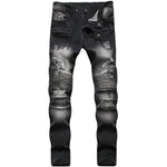 Load image into Gallery viewer, Biker Ripped Jeans - Men&#39;s Ripped Jeans
