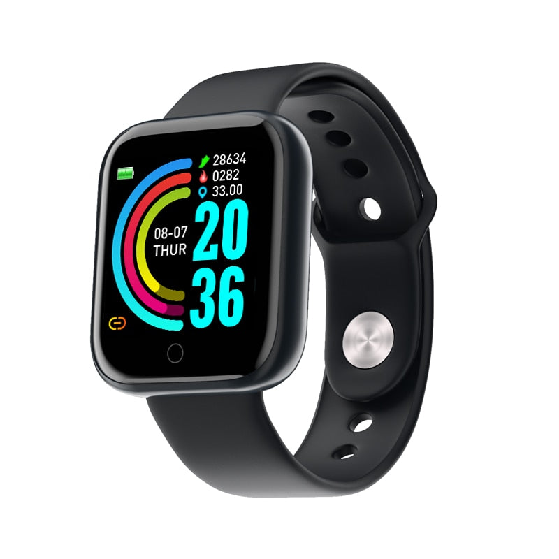 Sleek Unisex Fitband Smart Watch Compatible with IOS & Android