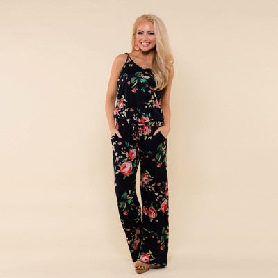 Summer Rompers - Women's Casual Long Pant Romper