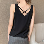 Load image into Gallery viewer, V-Neck Chiffon Sleeveless Blouses for Women
